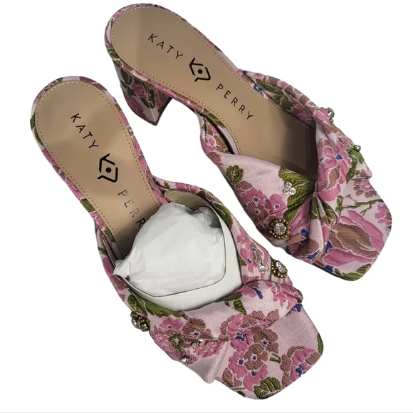 Katy Perry Tooliped Twisted Slip-on Sandals Vintage Pink 5.5 - Picture 7 of 8